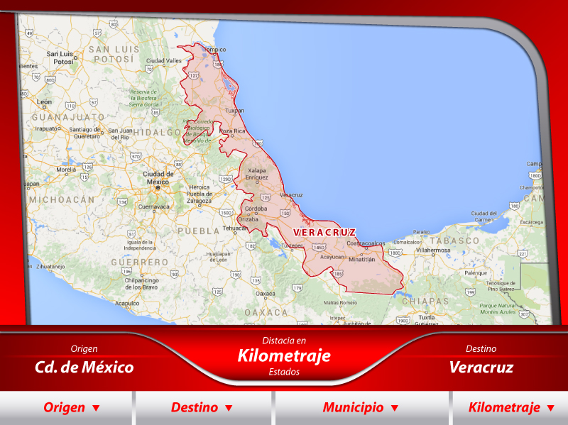 Fletes de la Ciudad de México a Veracruz